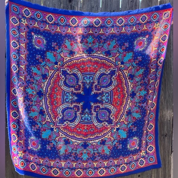 Vintage Multicolor Scarf/Wrap - Picture 1 of 2